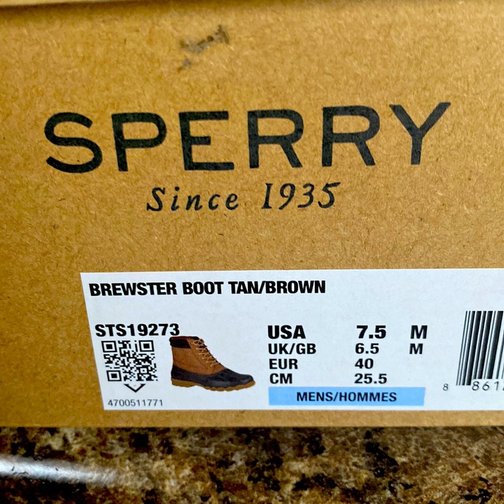 Sperry Brewster Boot Tan/Brown